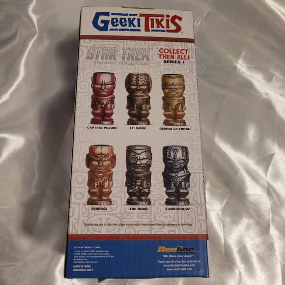 Geeki Tiki BeeLine Star Trek The Next Generation Lt. Worf Ceramic Tiki Mug New - Picture 5 of 7